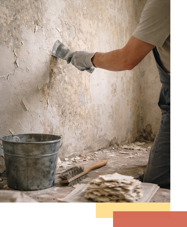 Удаление старой краски со стен в Моршанске качественно и быстро