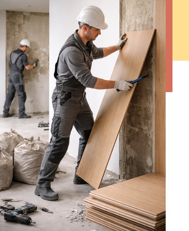 Демонтаж стеновых панелей в Моршанске от 3635 руб. за м² быстро и недорого | ОТДЕЛОЧНИК-Мрш