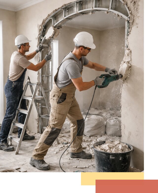 Демонтаж гипсокартонной арки в Моршанске быстро и аккуратно