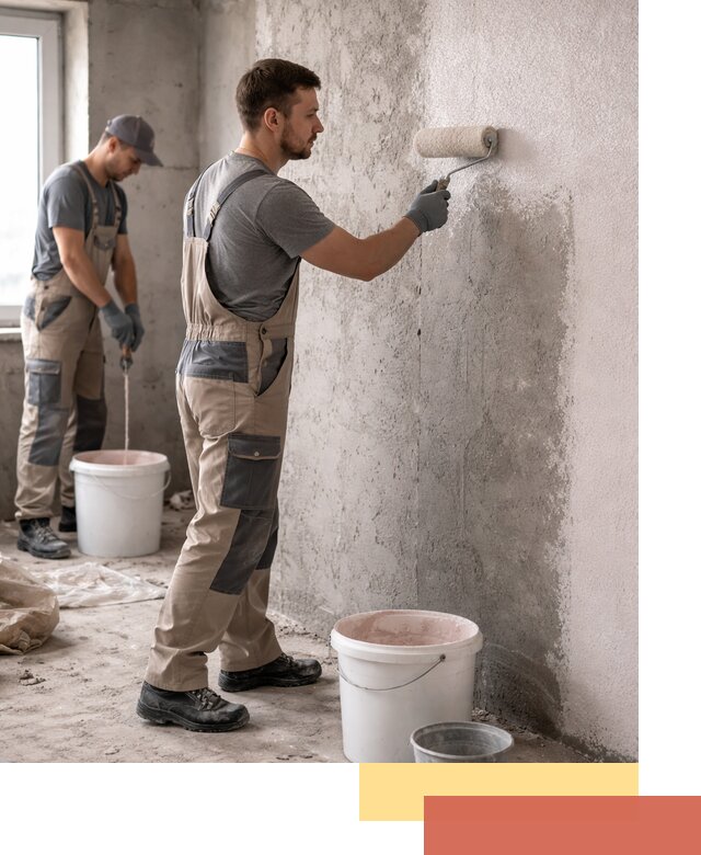 Нанесение бетоноконтакта на стены в Моршанске для последующей отделки