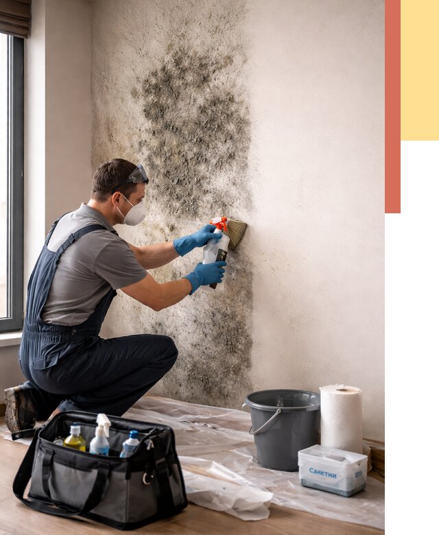 Удаление плесени со стен в Моршанске от 2233 руб. — быстро и недорого | ОТДЕЛОЧНИК-Мрш