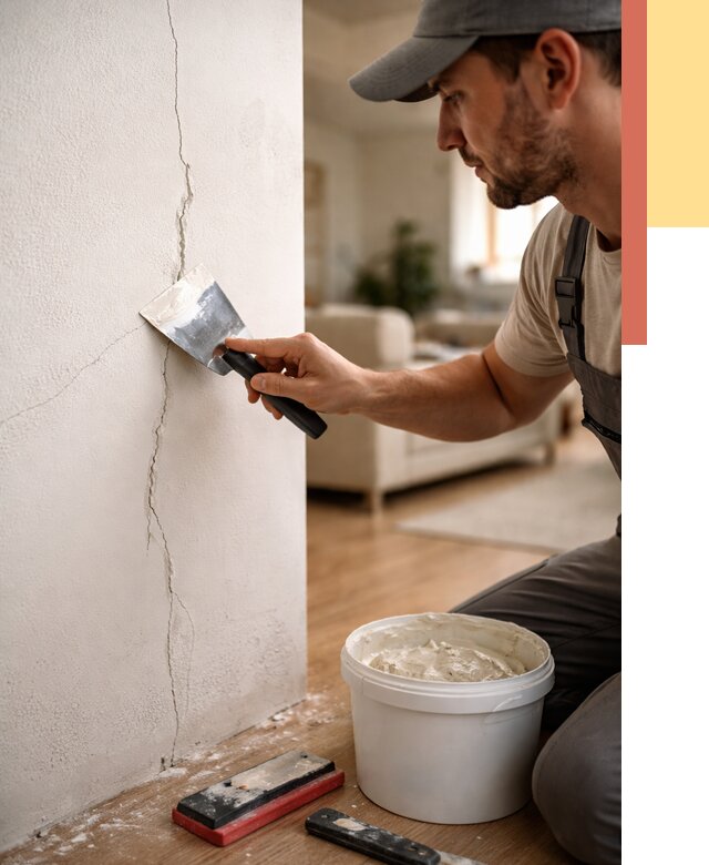 Заделка трещин и сколов в Моршанске от 2544 руб. — быстро и недорого | ОТДЕЛОЧНИК-Мрш