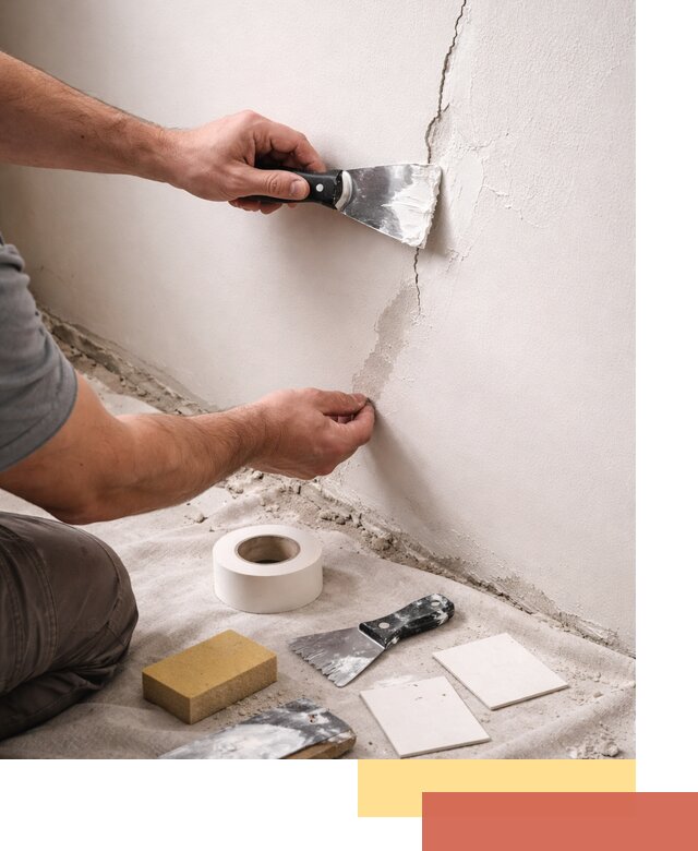 Заделка трещин и сколов в стенах и потолках в Моршанске