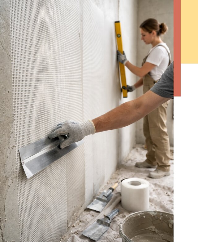 Армирование стен стеклосеткой в Моршанске от 3323 руб. под ключ | ОТДЕЛОЧНИК-Мрш