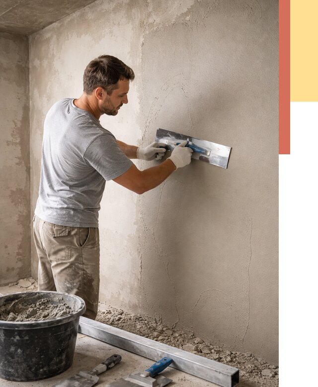 Штукатурка стен без маяков в Моршанске от 7477 руб/м2 — услуги и цена | ОТДЕЛОЧНИК-Мрш