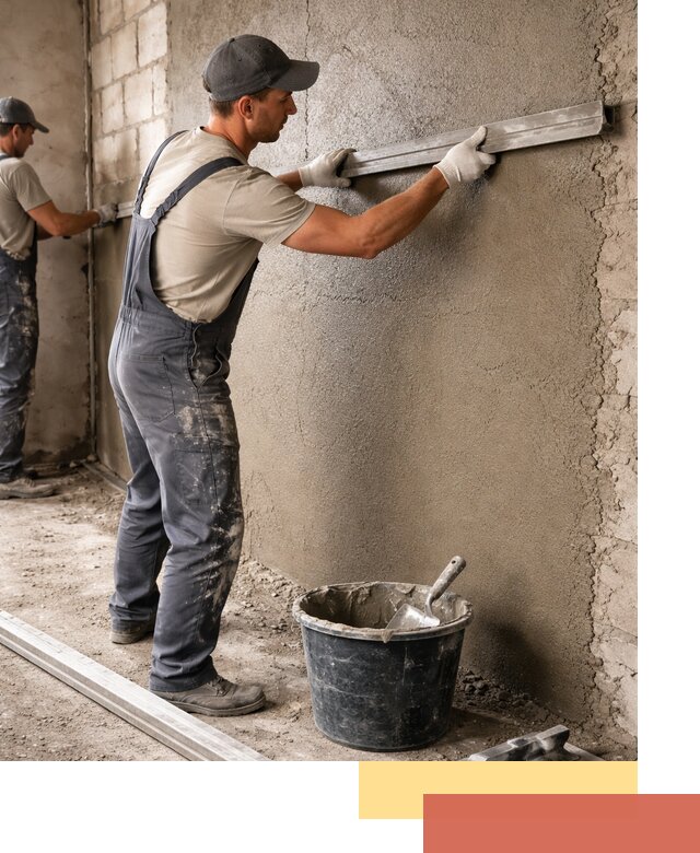 Штукатурка стен цементно-песчаная в Моршанске профессионально