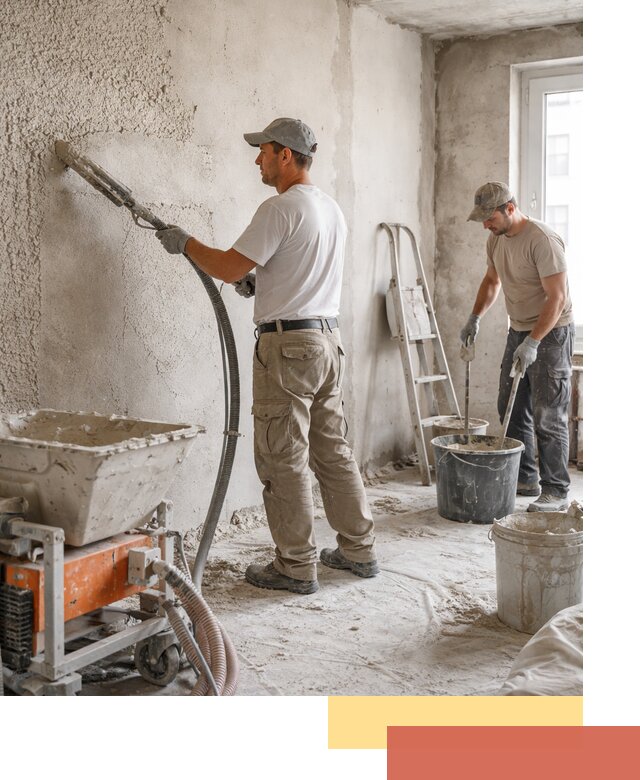 Машинная штукатурка стен в Моршанске — быстро и качественно