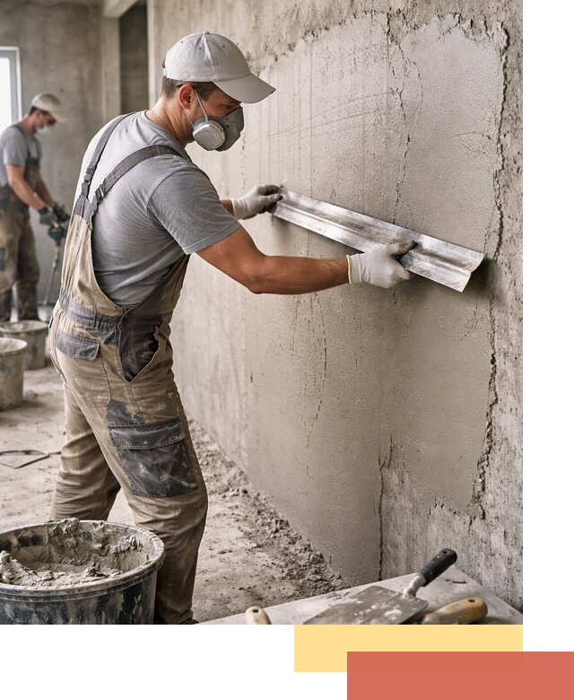 Штукатурка бетонных стен в Моршанске качественно и долговечно