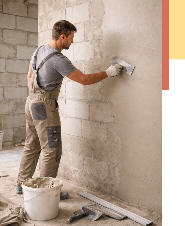 Штукатурка стен из газобетона в Моршанске от 2181 руб./м2 — быстро и недорого | ОТДЕЛОЧНИК-Мрш