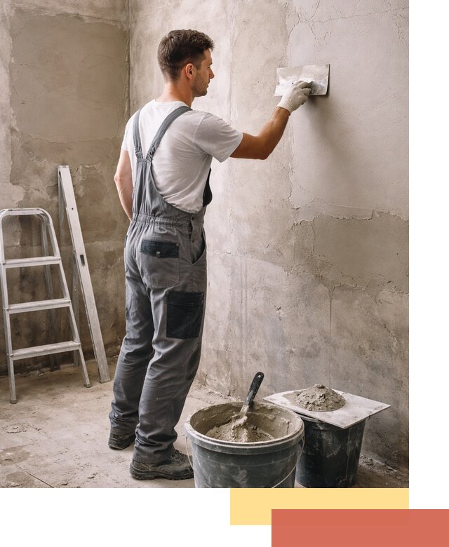 Штукатурка стен в ванной под ключ в Моршанске