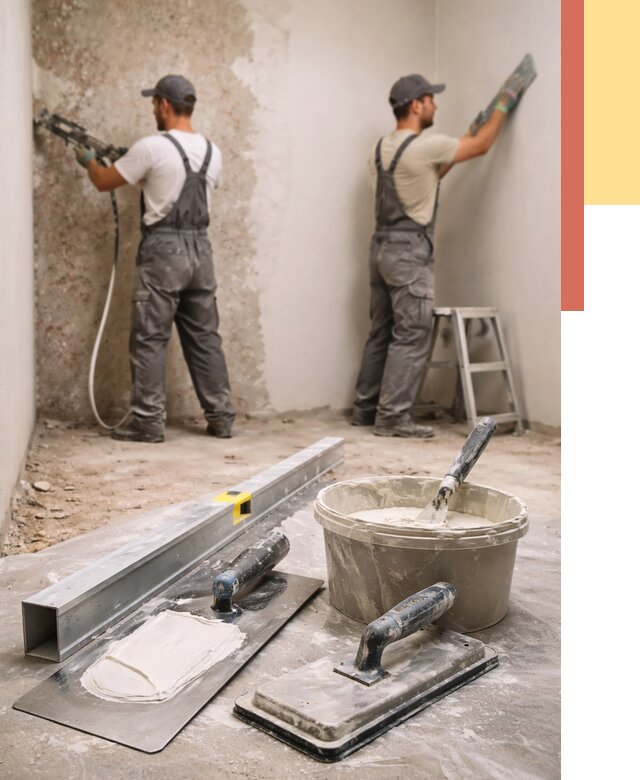 Штукатурка стен под обои в Моршанске от 4673 руб./м2 — выравнивание под обои | ОТДЕЛОЧНИК-Мрш