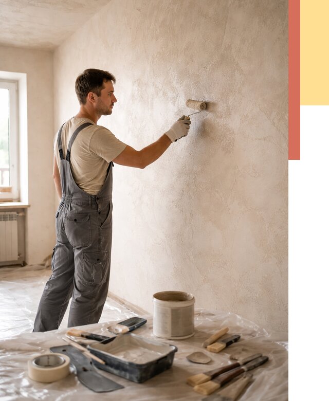 Нанесение лессирующей краски по декоративке в Моршанске от 1817 руб. | ОТДЕЛОЧНИК-Мрш