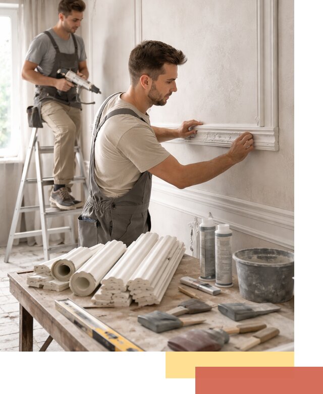 Монтаж лепнины на стены в Моршанске профессионально и качественно