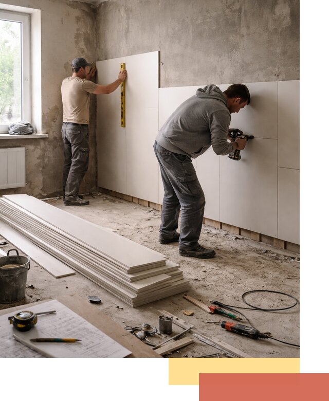 Монтаж ПВХ панелей на стены в Моршанске качественно и быстро