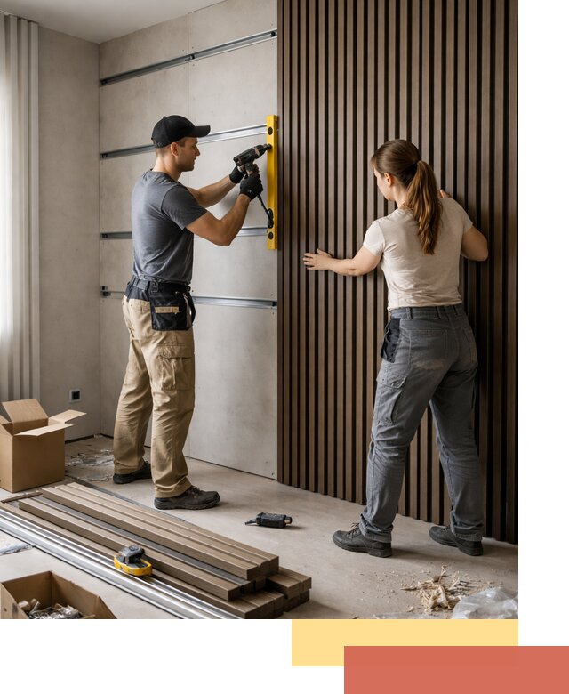 Монтаж реечных панелей на стены в Моршанске