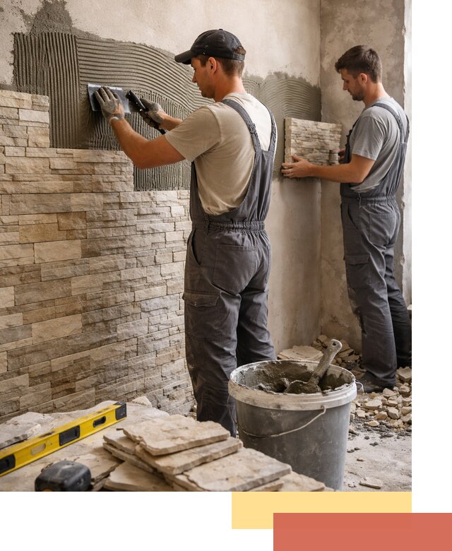 Монтаж искусственного камня в Моршанске — облицовка стен и фасадов