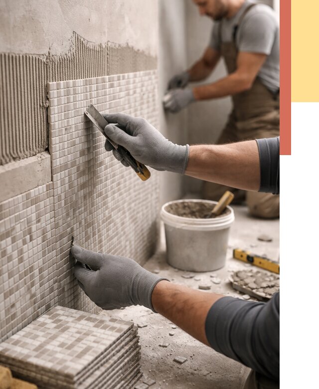 Облицовка стен мозаикой в Моршанске от 3323 руб/м2 — укладка мозаики на стены | ОТДЕЛОЧНИК-Мрш