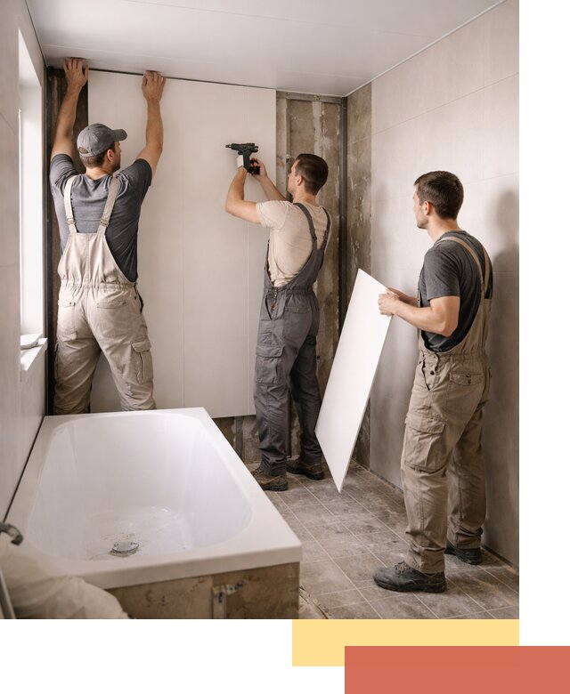 Отделка ванной панели ПВХ профессионально в Моршанске