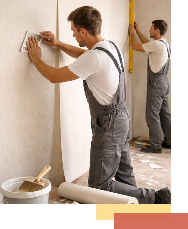 Поклейка бумажных обоев в Моршанске качественно и недорого