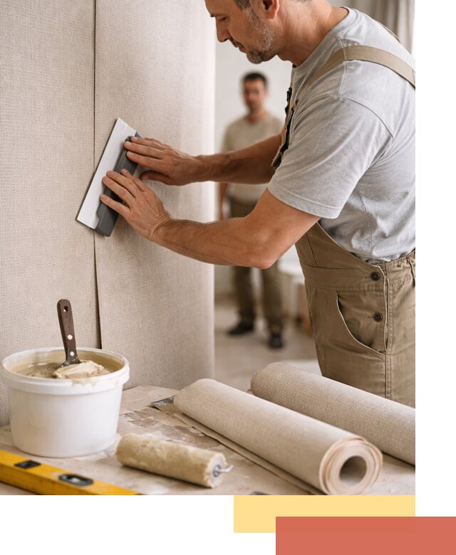 Поклейка текстильных обоев в Моршанске профессионально и аккуратно