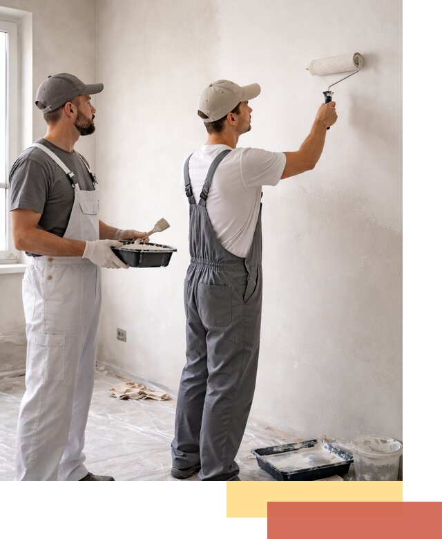 Покраска стен водоэмульсионной краской в Моршанске