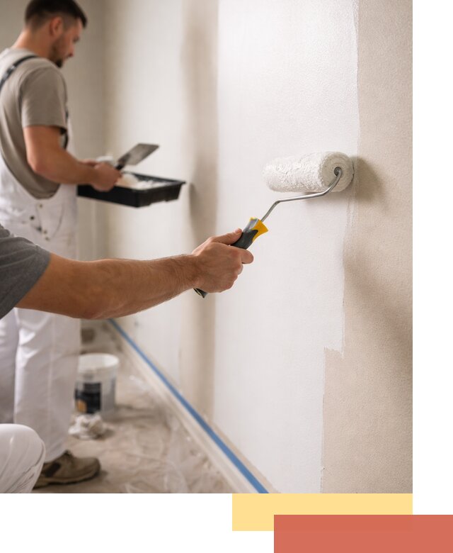 Покраска стен акриловой краской профессионально в Моршанске