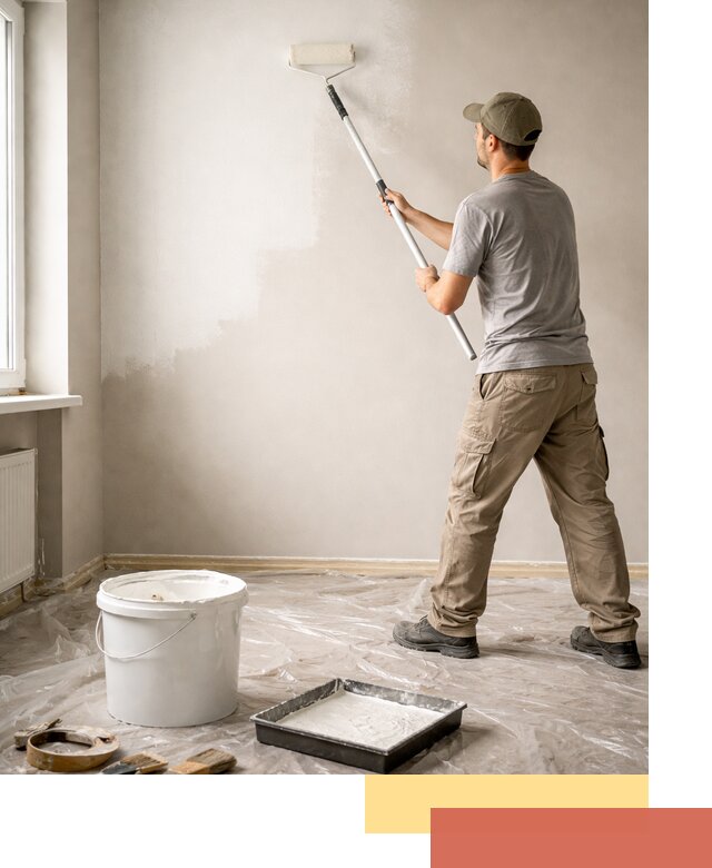 Покраска стен латексной краской в Моршанске качественно и быстро