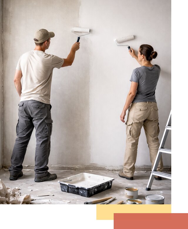 Окраска стен по стеклохолсту в Моршанске качественно и долговечно