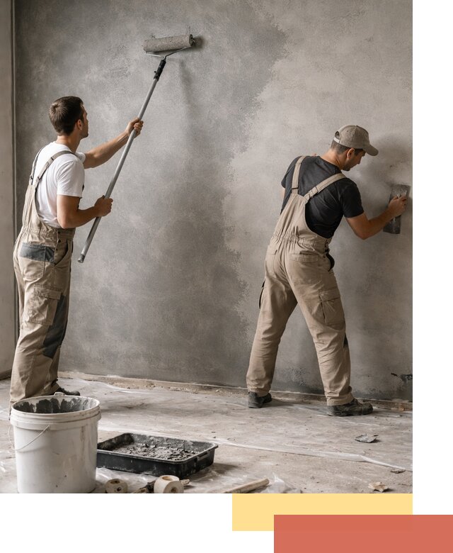 Покраска стен под бетон в Моршанске профессионально и недорого