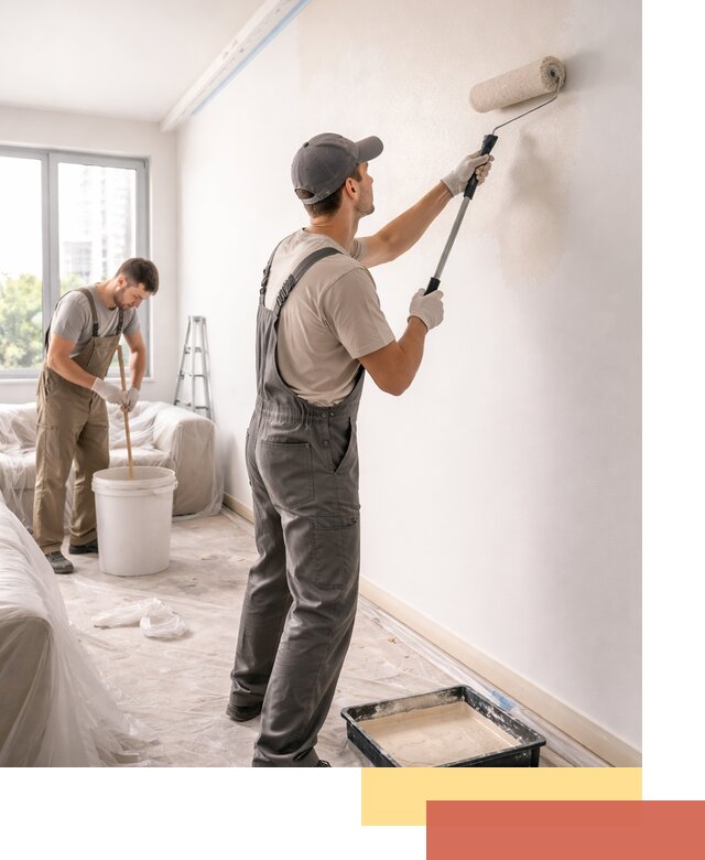 Покраска стен в офисе в Моршанске — быстрый и качественный ремонт