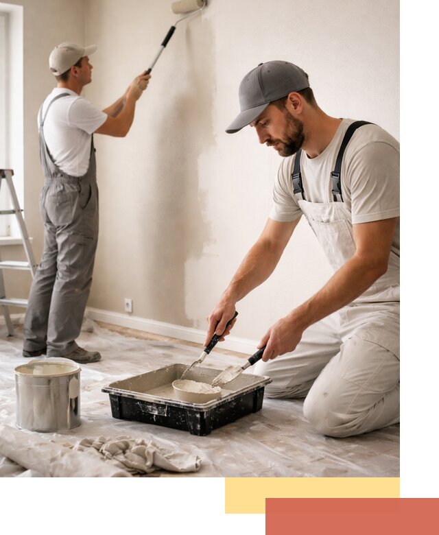 Покраска стен в квартире в Моршанске — профессионально и аккуратно