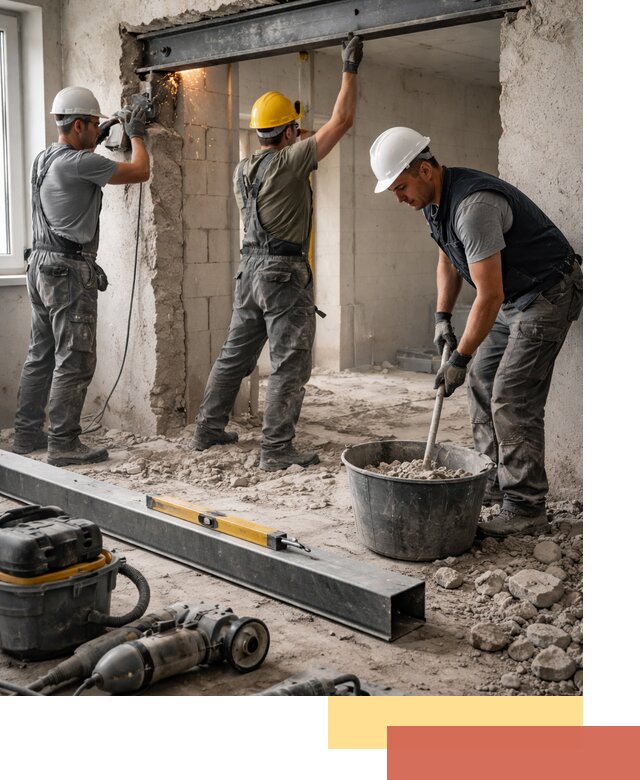 Создание проемов в стенах и несущих конструкциях в Моршанске