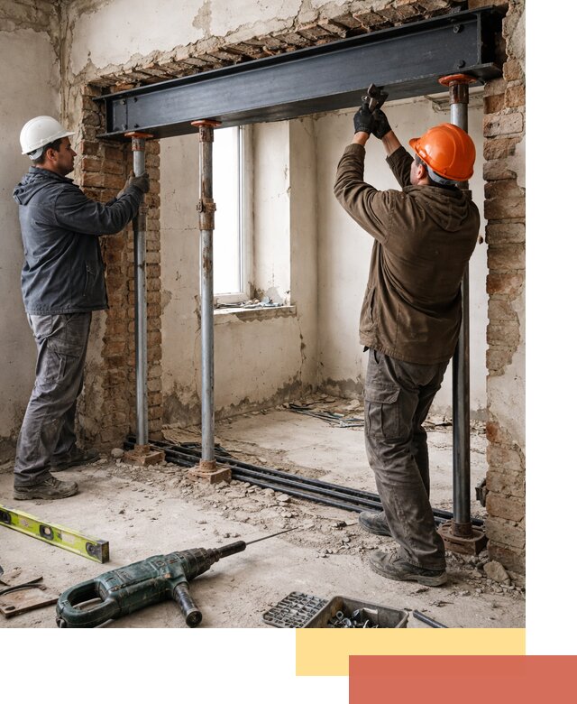 Усиление проема в стене в Моршанске для расширения и безопасности