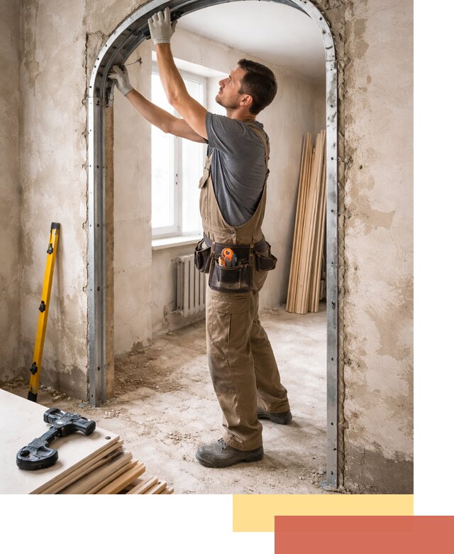 Устройство арочного проема в Моршанске под ключ