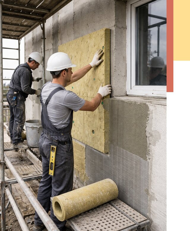 Утепление стен в Моршанске от 4466 руб. под ключ — быстро и недорого | ОТДЕЛОЧНИК-Мрш