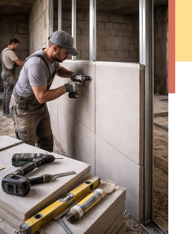 Кладка влагостойких перегородок ПГП в Моршанске от 1246 руб. под ключ | ОТДЕЛОЧНИК-Мрш