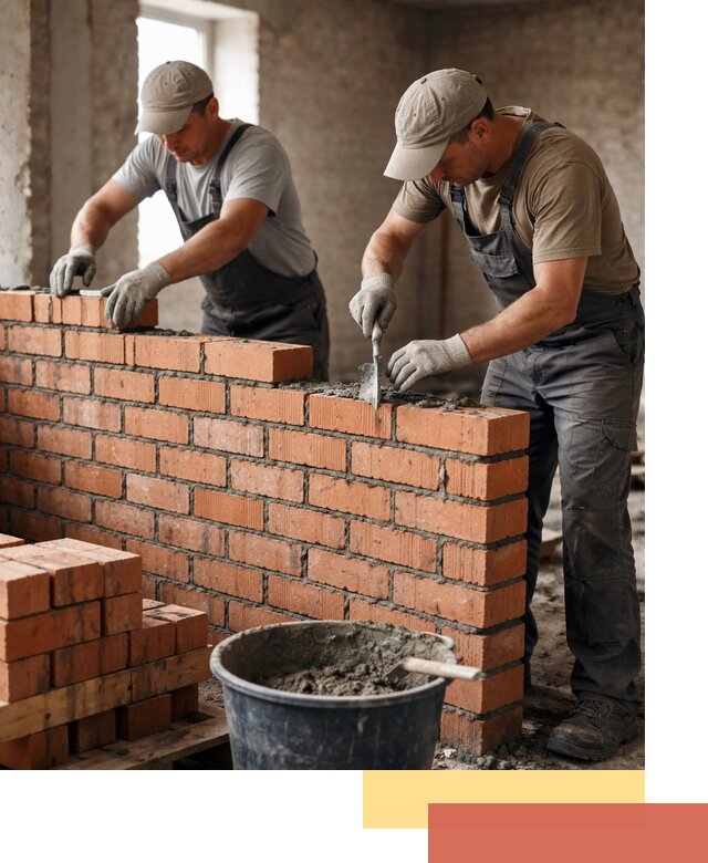 Кладка кирпичных перегородок под ключ в Моршанске