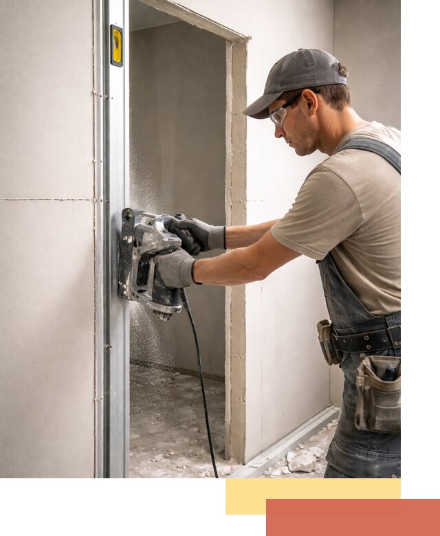 Устройство дверного проема в перегородке в Моршанске