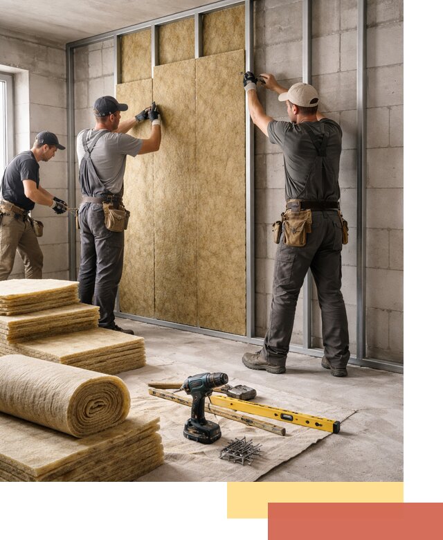 Шумоизоляция перегородок из блоков в Моршанске — монтаж и защита шумоизоляцией