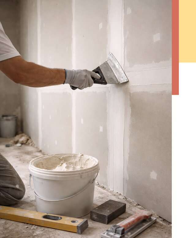 Шпаклевка перегородок из гипсокартона в Моршанске от 2596 руб. — услуги ОТДЕЛОЧНИК-Мрш