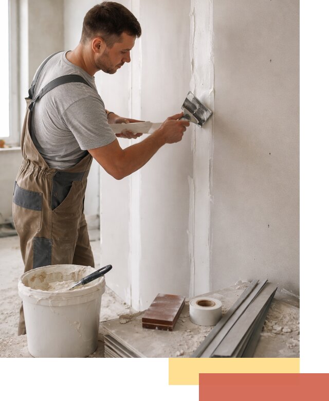 Шпаклевка перегородок из гипсокартона в Моршанске качественно и быстро