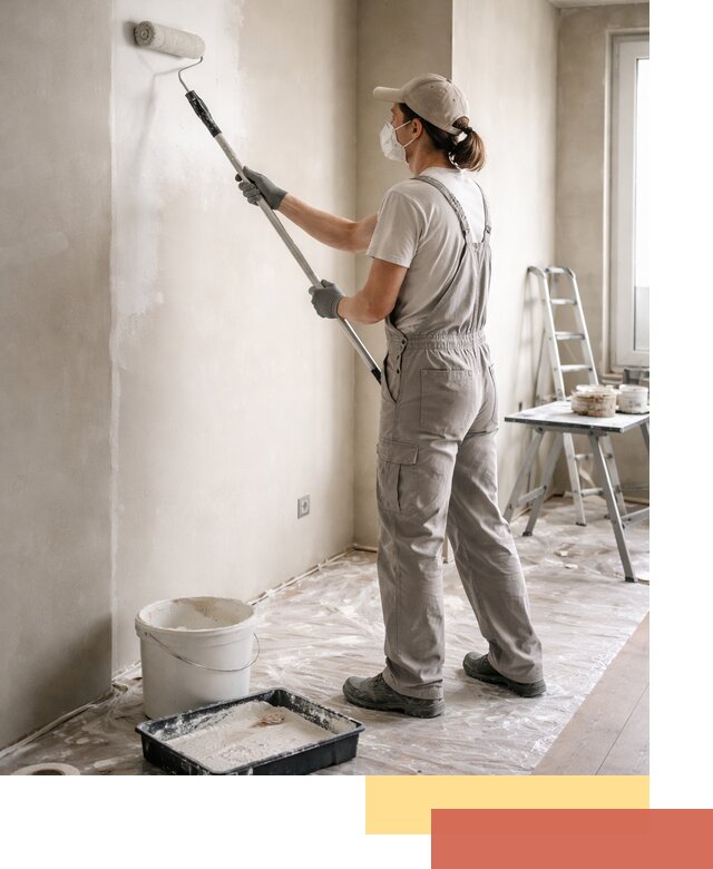 Покраска перегородок из гипсокартона в Моршанске качественно и недорого