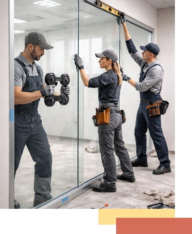 Профессиональный монтаж стеклянных перегородок в Моршанске