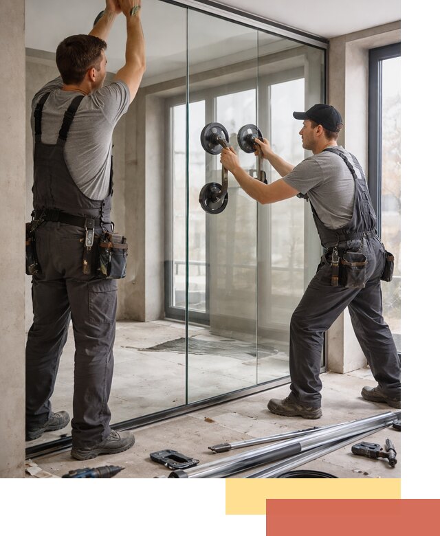 Цельностеклянные перегородки под ключ в Моршанске