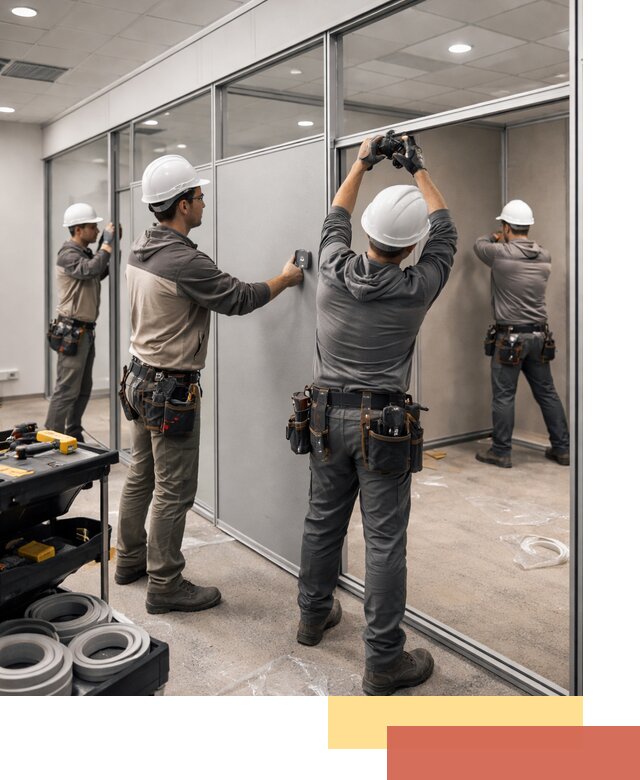 Мобильные офисные перегородки под ключ в Моршанске