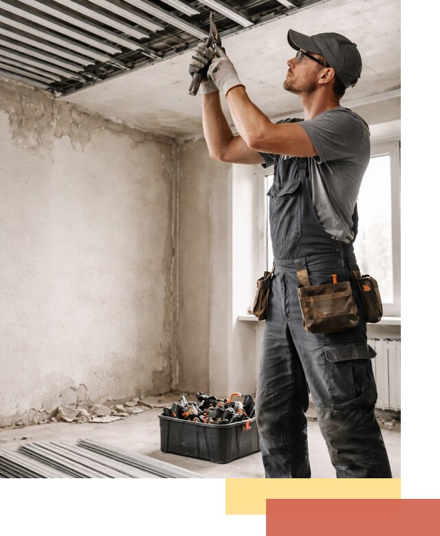 Демонтаж реечного потолка в Моршанске быстро и аккуратно