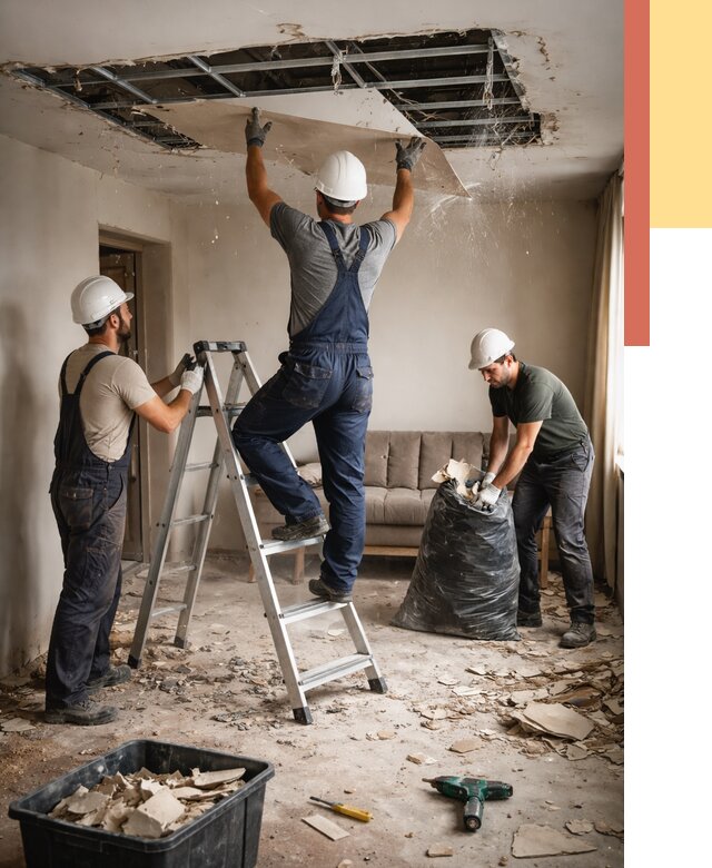 Демонтаж гипсокартонного потолка в Моршанске от 436 руб. за м2 — ОТДЕЛОЧНИК-Мрш