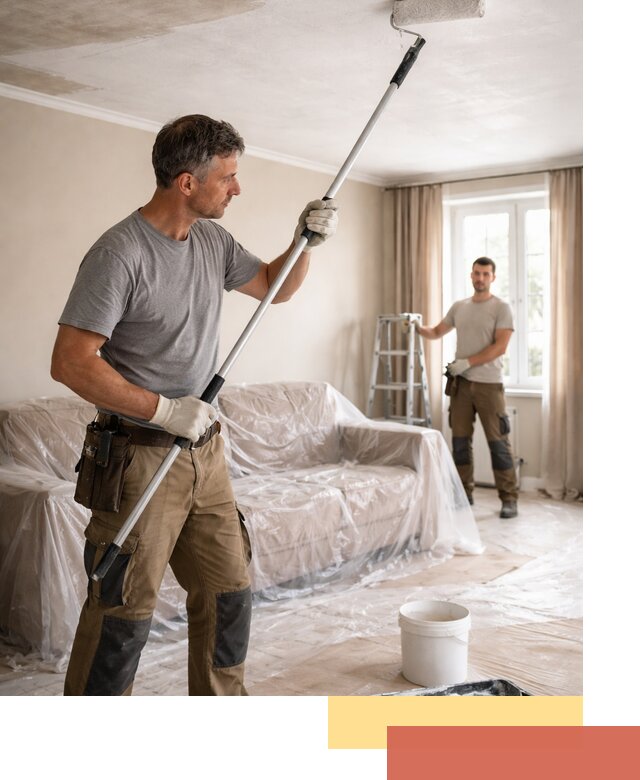 Грунтовка потолка в Моршанске — подготовка под покраску и отделку