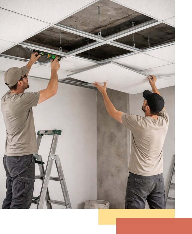 Монтаж потолка Армстронг под ключ в Моршанске