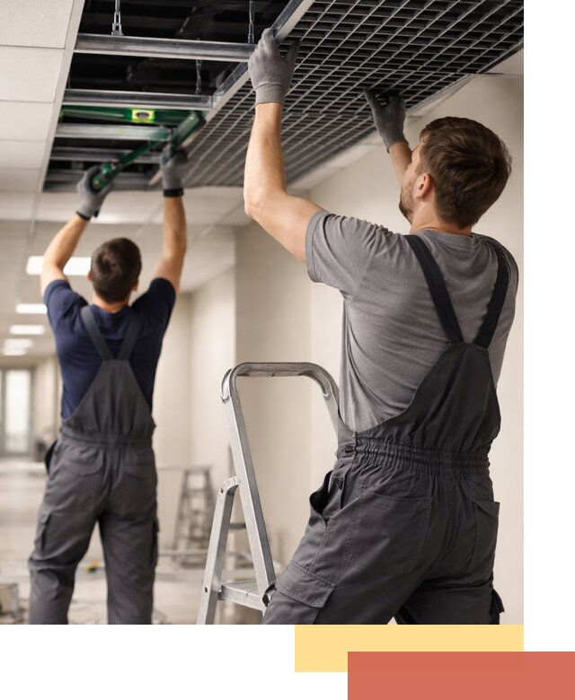 Монтаж потолка Грильято в Моршанске: установка под ключ качественно